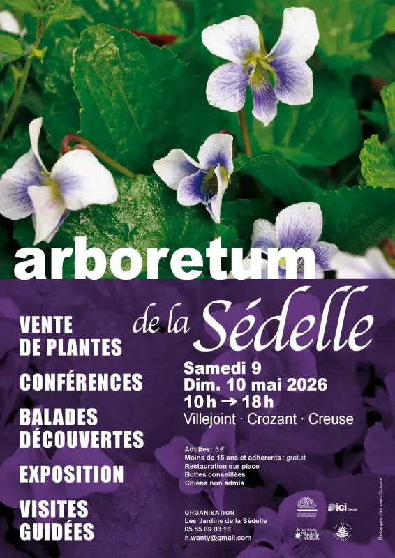 9 &amp; 10 mai 2026, Fête des plantes rares de la Sedelle, Crozant (23) Visuel